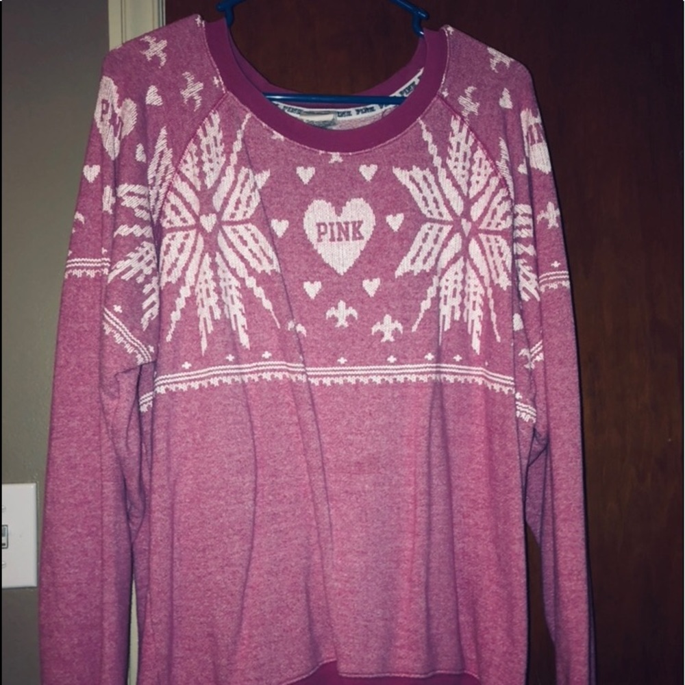 Pink sweater VS